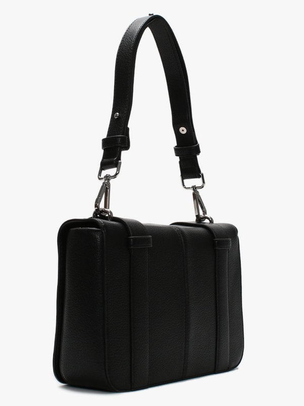 Belt Convertible Black Shoulder Bag