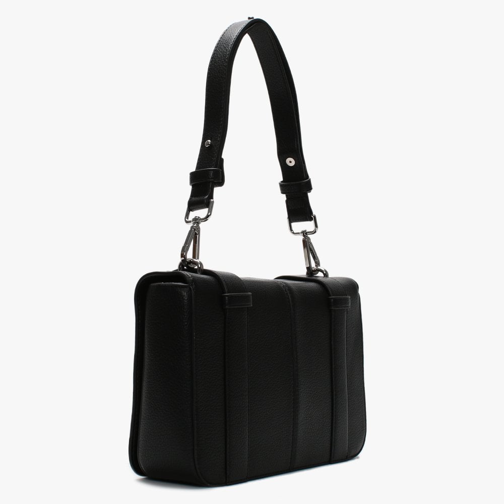 Belt Convertible Black Shoulder Bag