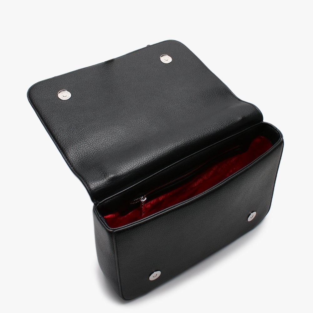 Belt Convertible Black Shoulder Bag
