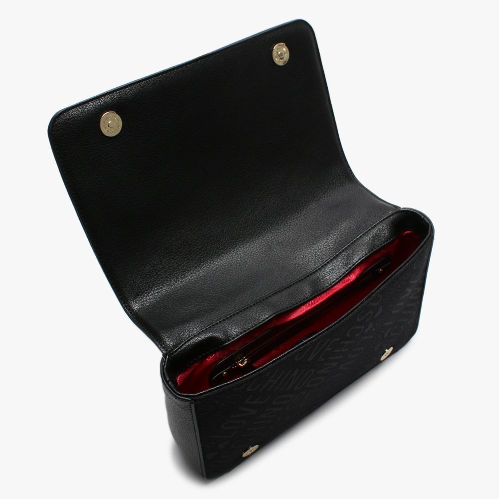 Fantasy Black Logo Cross-Body Bag