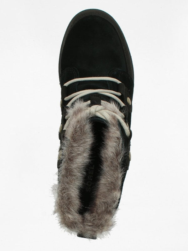 Explorer Joan Black & Dark Stone Leather & Suede Ankle Boots
