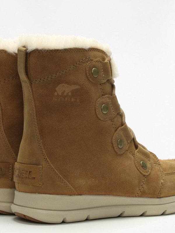 Explorer Joan Camel Brown & Ancient Fossil Leather & Suede Ankle Boots