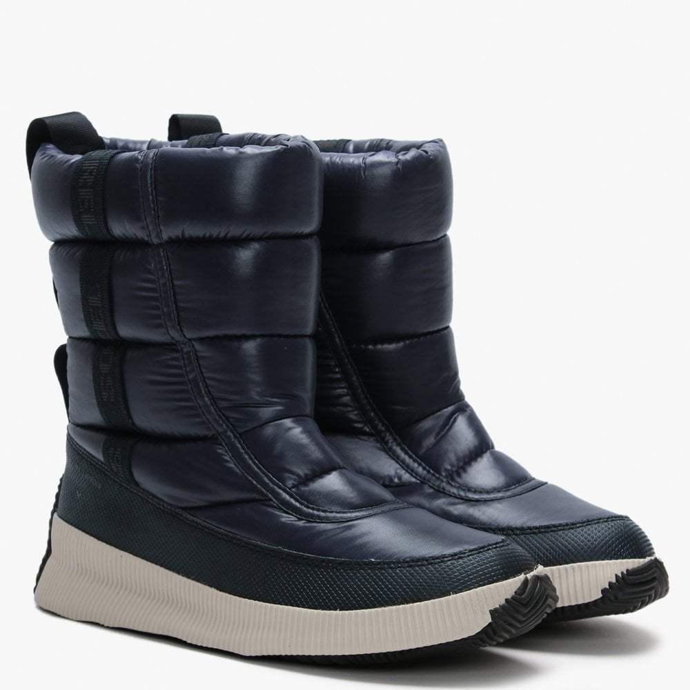 Out N About Puffy Navy + Black Nylon Mid Boots