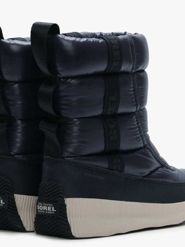 Out N About Puffy Navy + Black Nylon Mid Boots