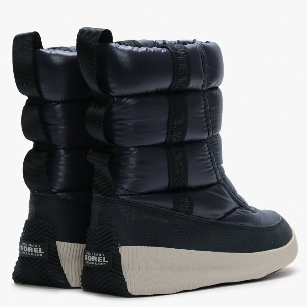 Out N About Puffy Navy + Black Nylon Mid Boots
