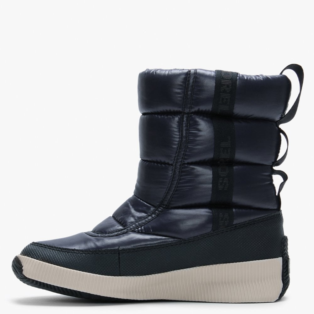 Out N About Puffy Navy + Black Nylon Mid Boots