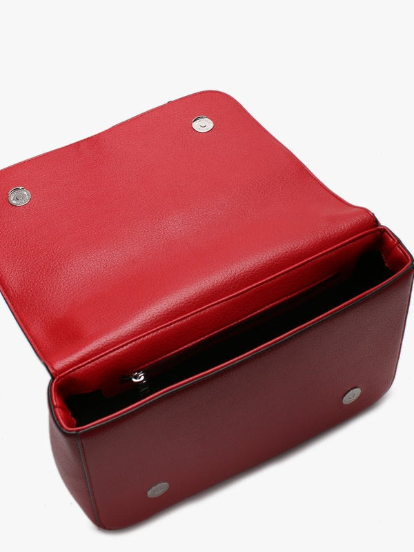 Belt Convertible Red Shoulder Bag