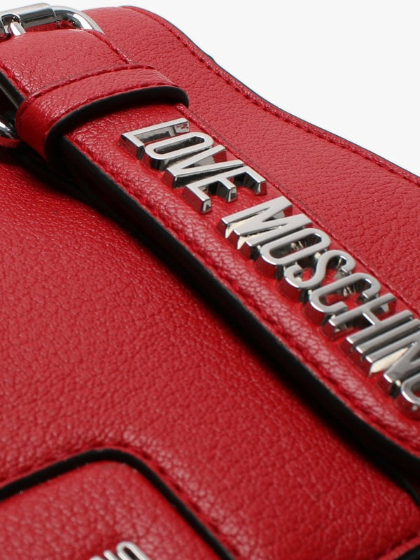 Belt Convertible Red Shoulder Bag