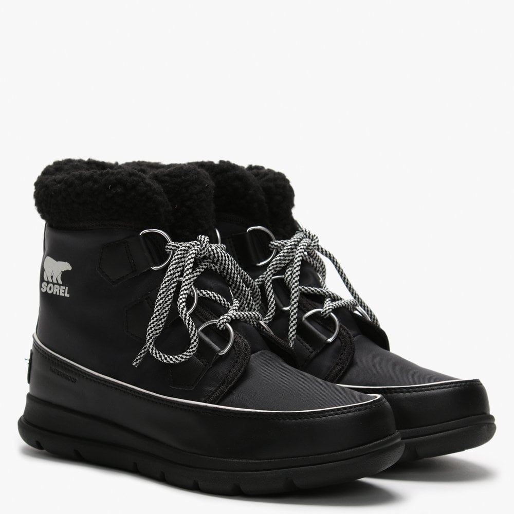 Explorer Carnival Black & Sea Salt Nylon Ankle Boots