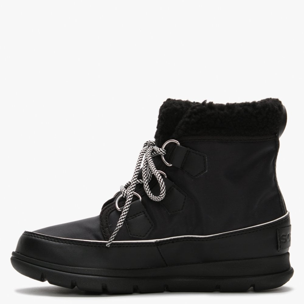 Explorer Carnival Black & Sea Salt Nylon Ankle Boots