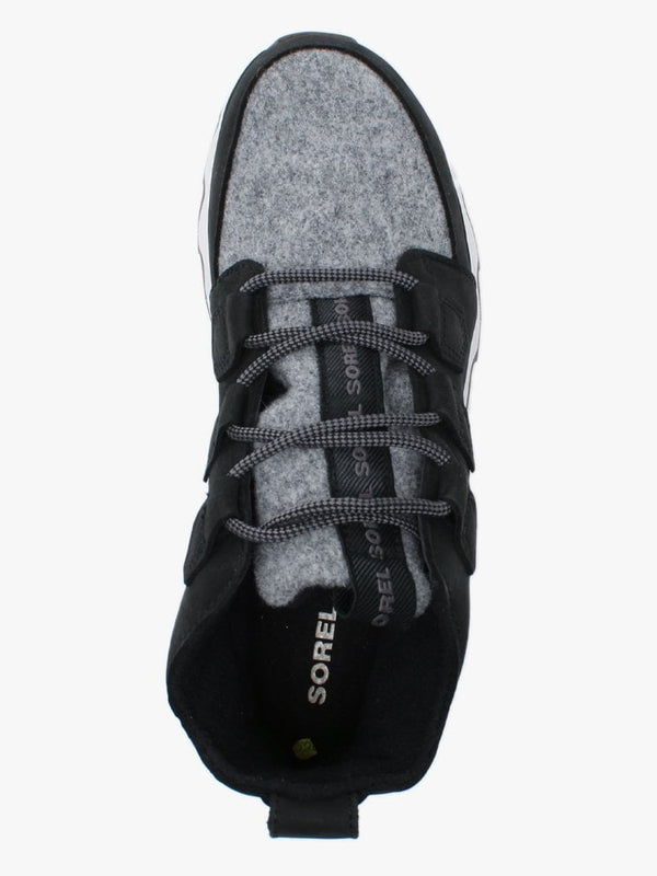 Kinetic Caribou Black Leather Sporty Trainers
