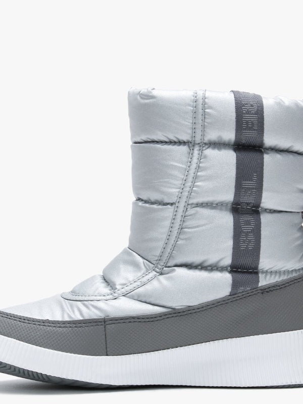 Out N About Puffy Pure Silver Nylon Mid Boots