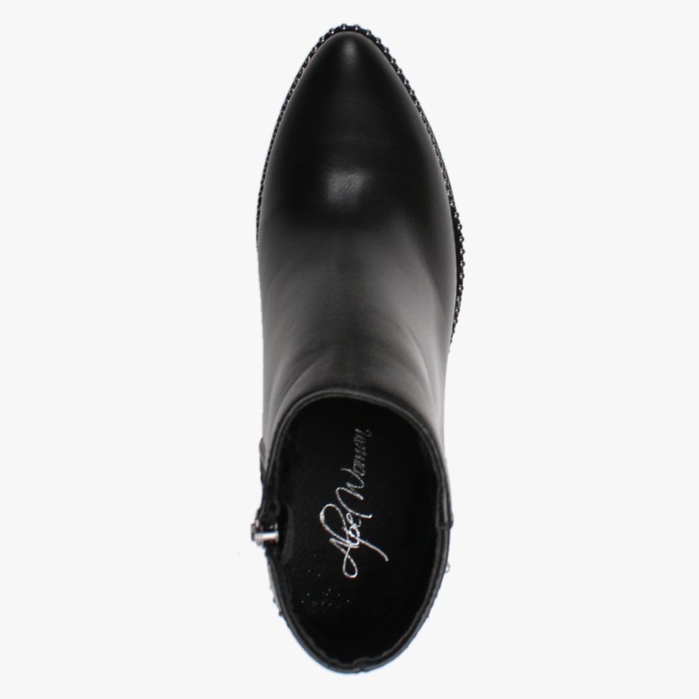 Lekora Black Nylon Winter Boots