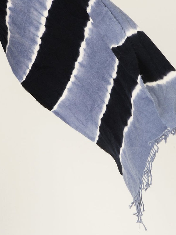 Betty Blue Wool Tie Dye Scarf