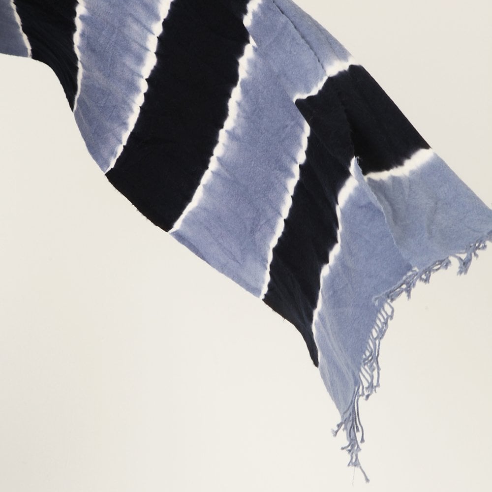 Betty Blue Wool Tie Dye Scarf