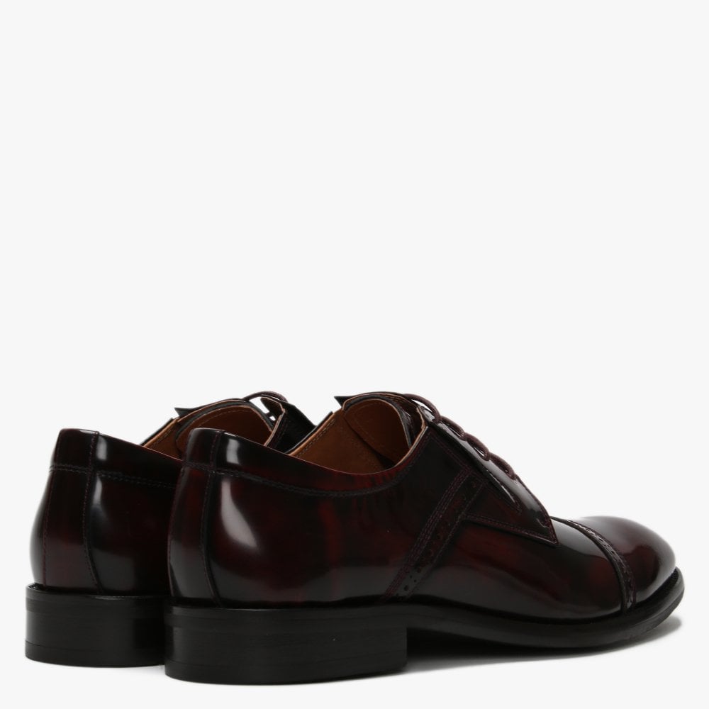 Xlol Burgundy Patent Leather Lace Up Brogues