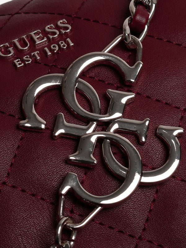 Miriam Quilted Merlot Shopper Bag