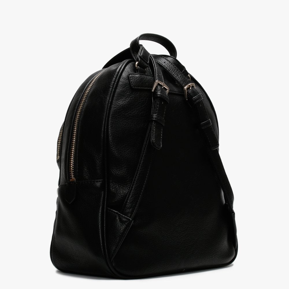 Manhattan Black Pebbled Backpack