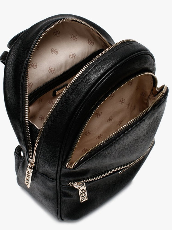 Manhattan Black Pebbled Backpack