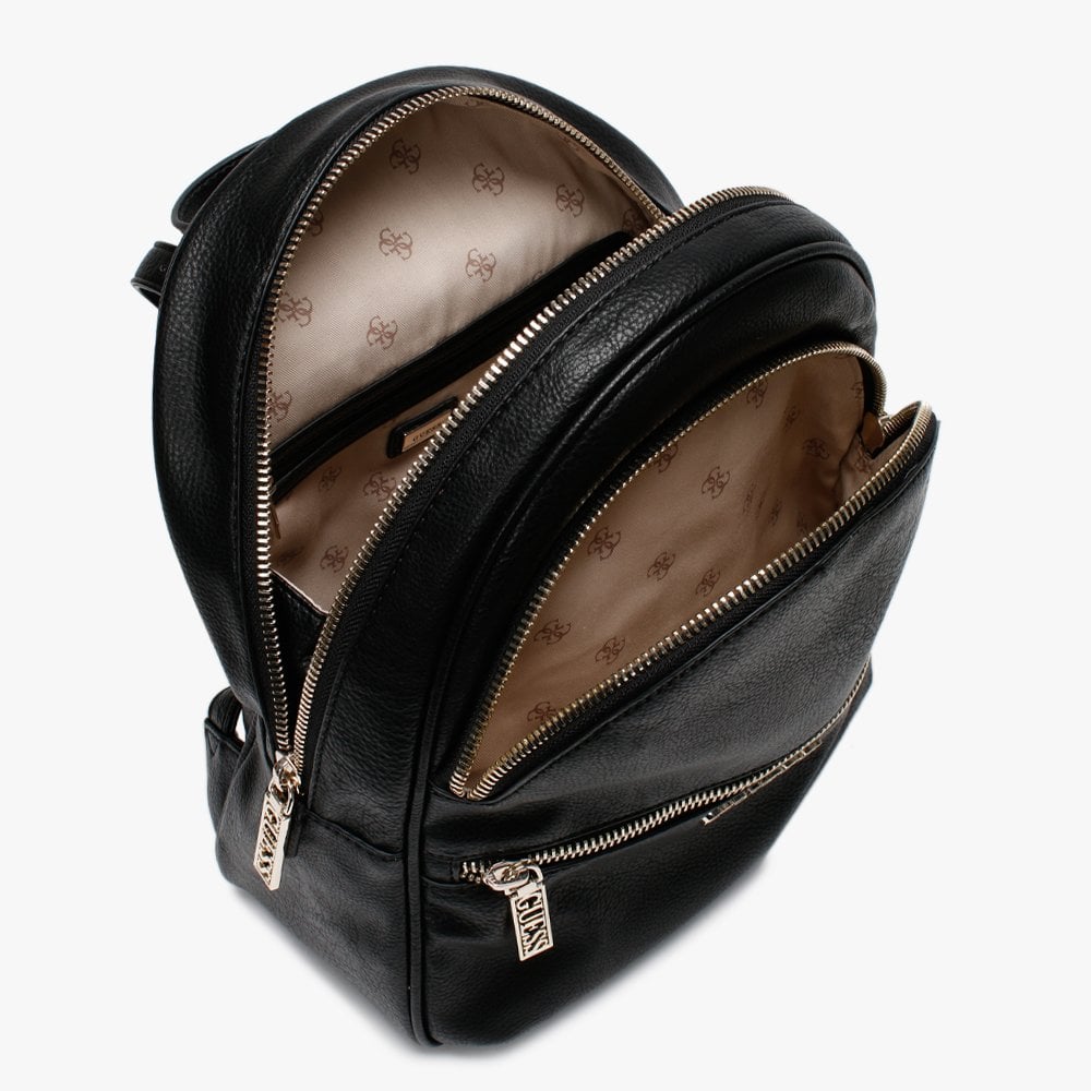 Manhattan Black Pebbled Backpack