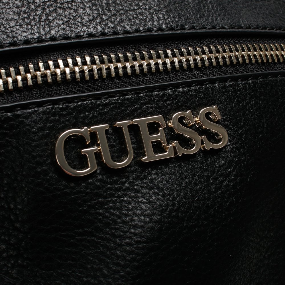 Manhattan Black Pebbled Backpack