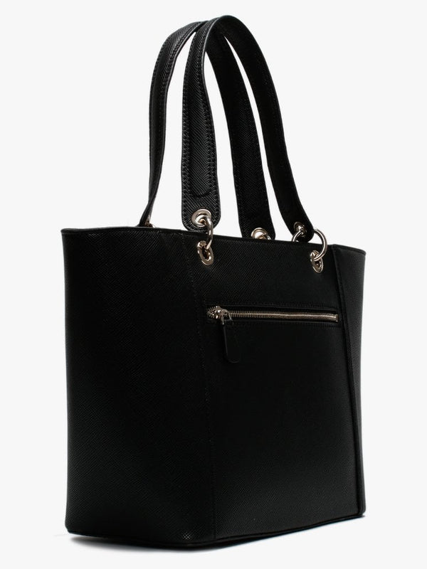 Kamryn Saffiano Black Tote Bag