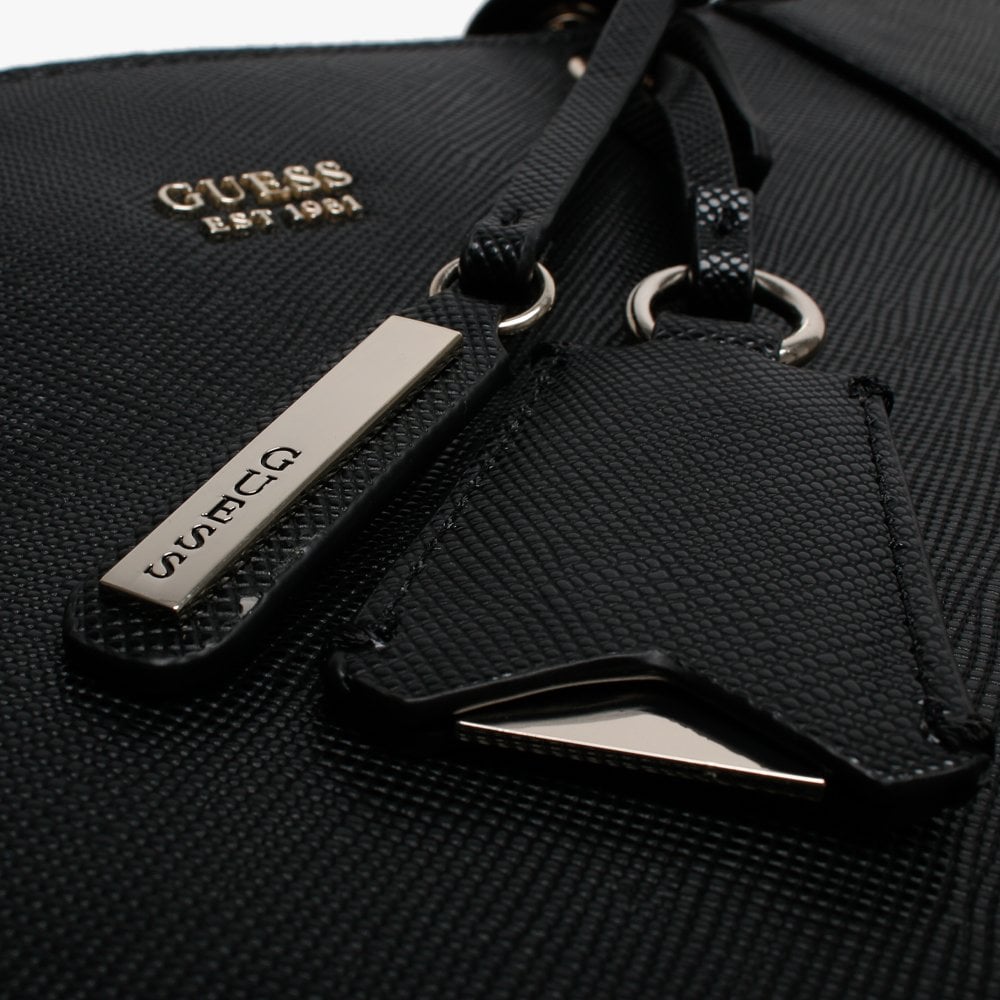 Kamryn Saffiano Black Tote Bag