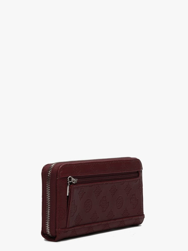 Large Janelle SLG Merlot Wristlet Zip Around Wallet