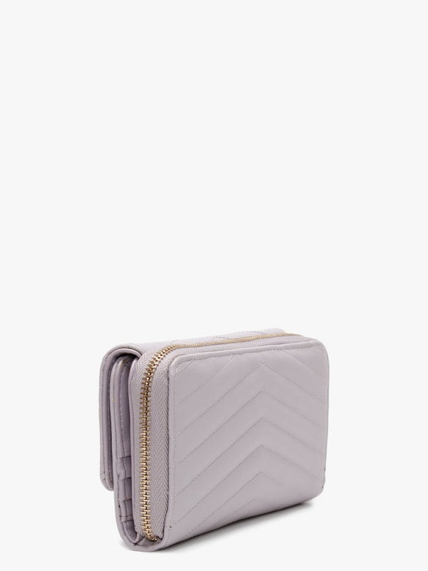 Rapunzel Quilted Lilac Zip Around Wallet