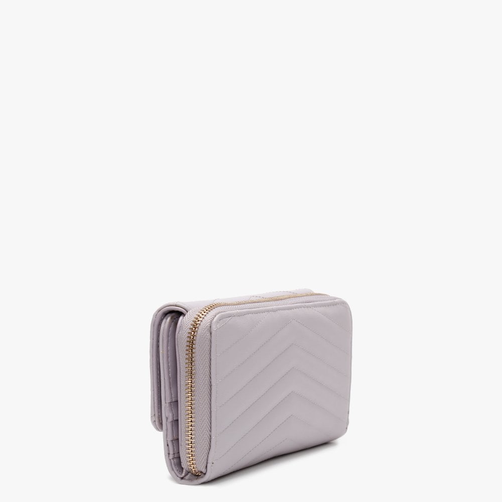 Rapunzel Quilted Lilac Zip Around Wallet