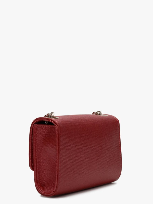 Marilyn Rosso Metallic Shimmer Shoulder Bag