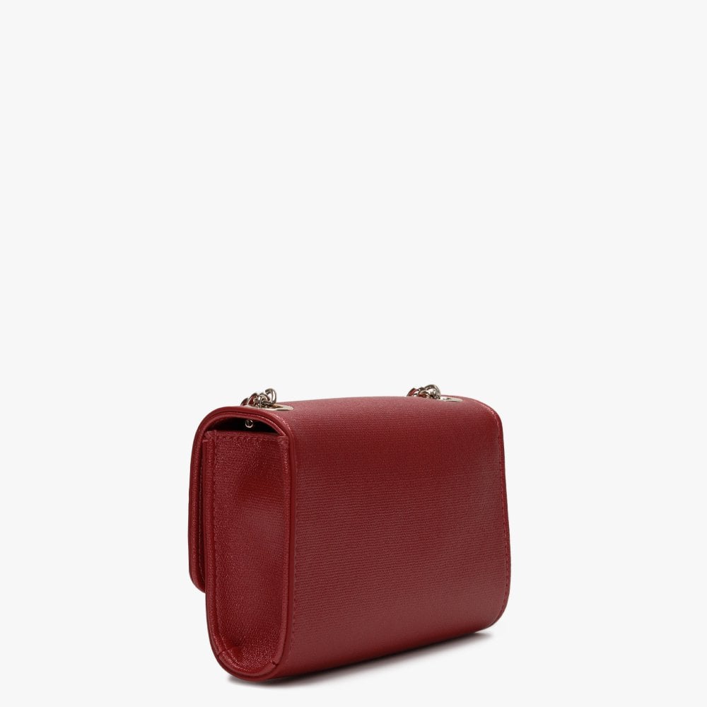 Marilyn Rosso Metallic Shimmer Shoulder Bag