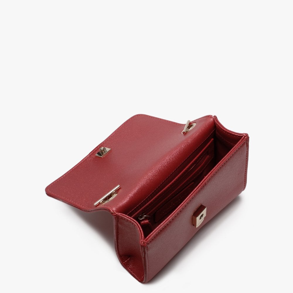 Marilyn Rosso Metallic Shimmer Shoulder Bag
