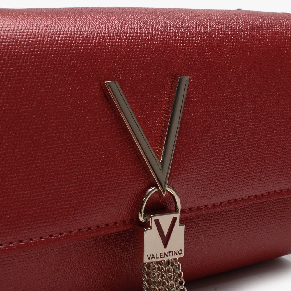 Marilyn Rosso Metallic Shimmer Shoulder Bag
