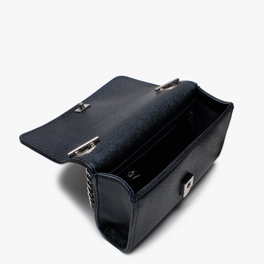 Marilyn Blue Metallic Shimmer Shoulder Bag