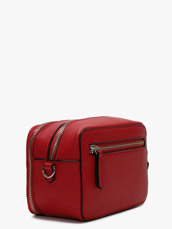 Fiona Rosso Quilted Heart Camera Bag