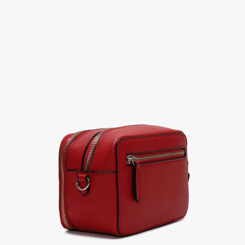 Fiona Rosso Quilted Heart Camera Bag