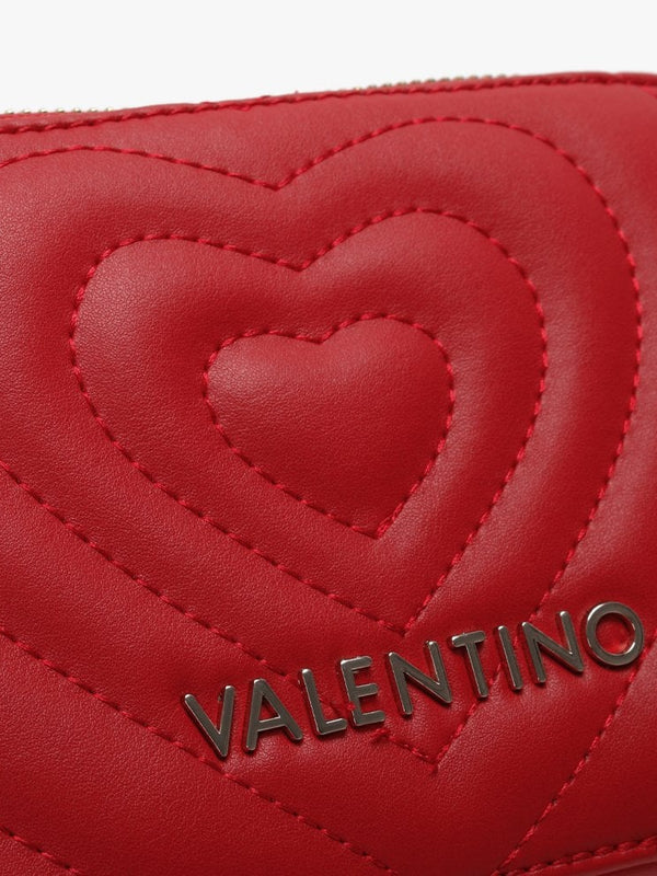 Fiona Rosso Quilted Heart Camera Bag