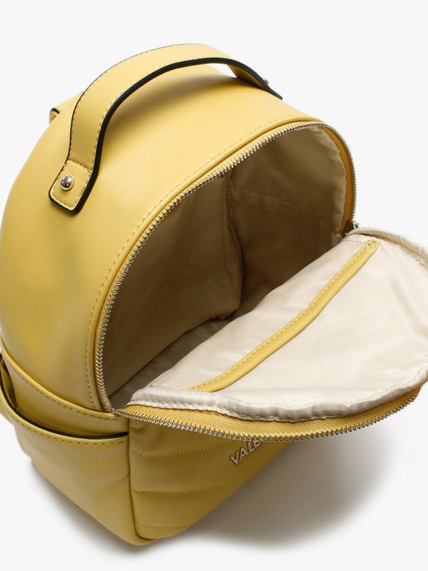 Fiona Yellow Quilted Heart Backpack