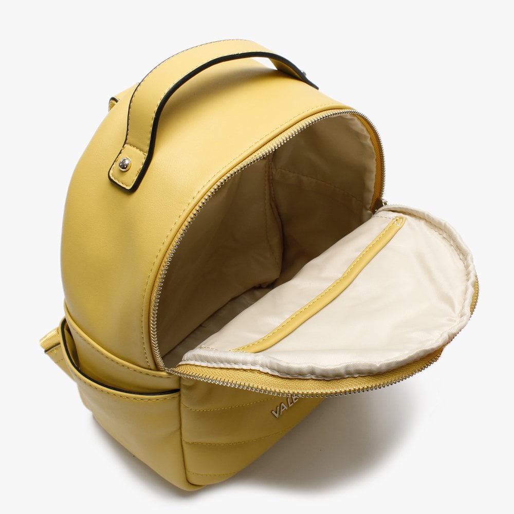 Fiona Yellow Quilted Heart Backpack