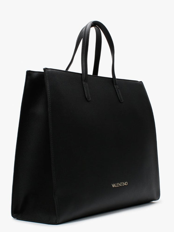 Masha Black Logo Tote Bag