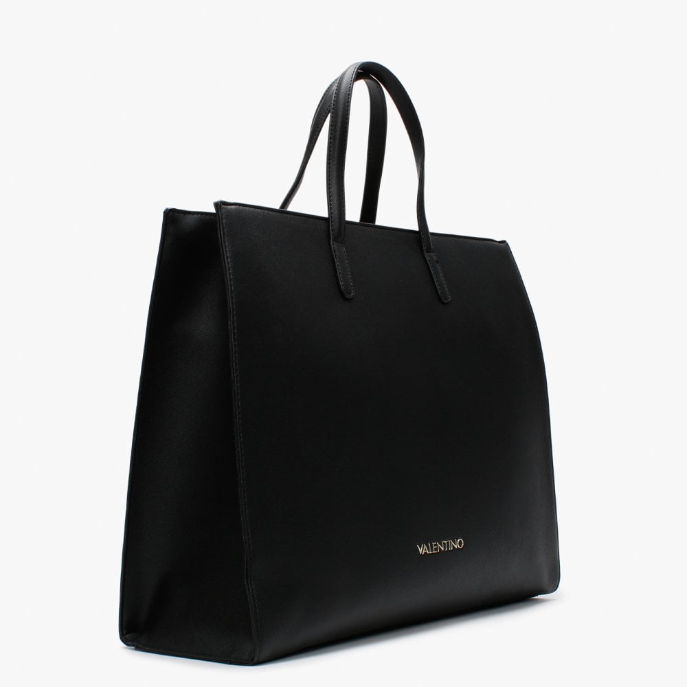 Masha Black Logo Tote Bag