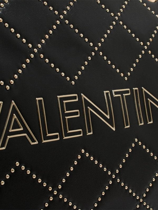 Mandolino Black Studded Chain Handle Tote Bag
