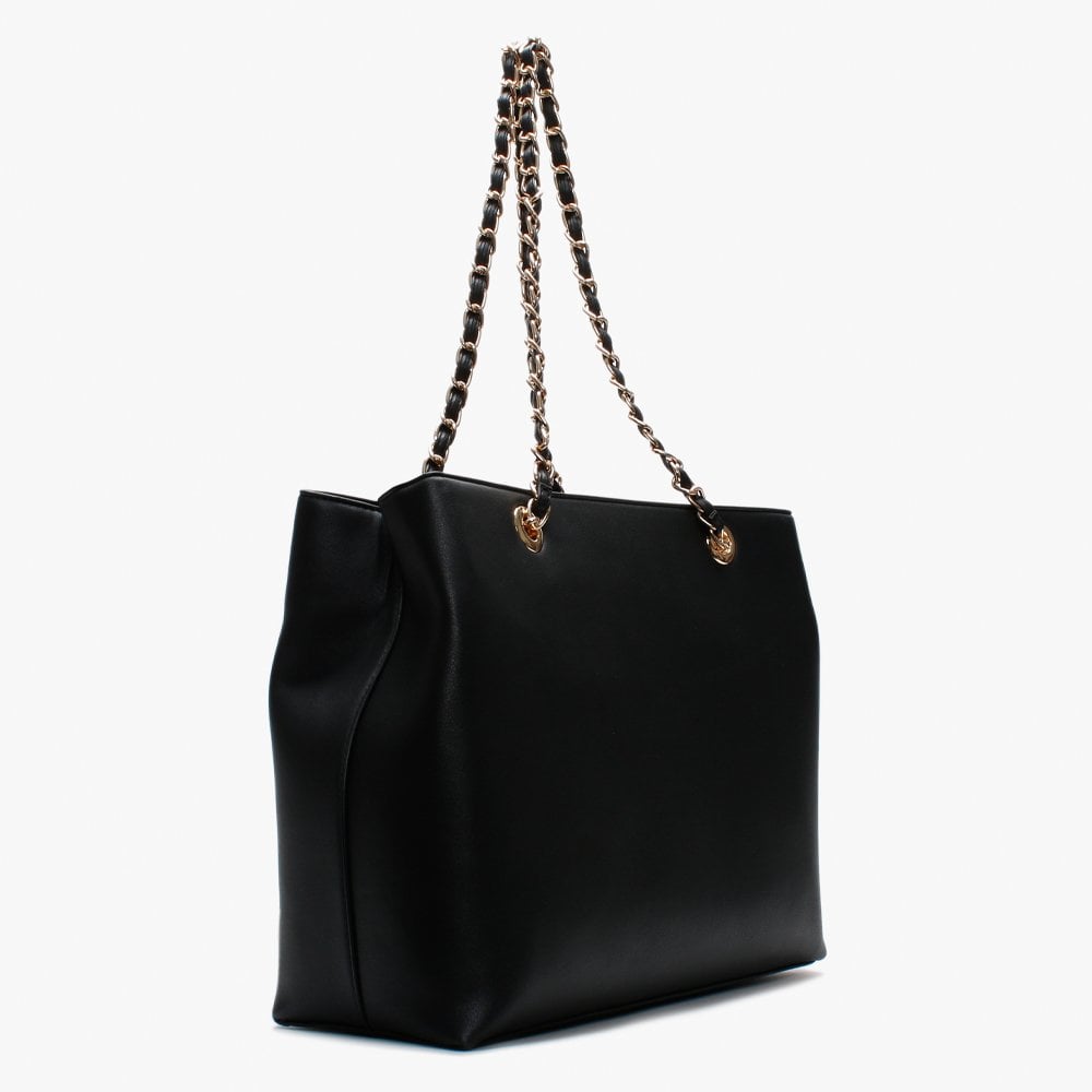 Jingle Black Chain Handle Tote Bag