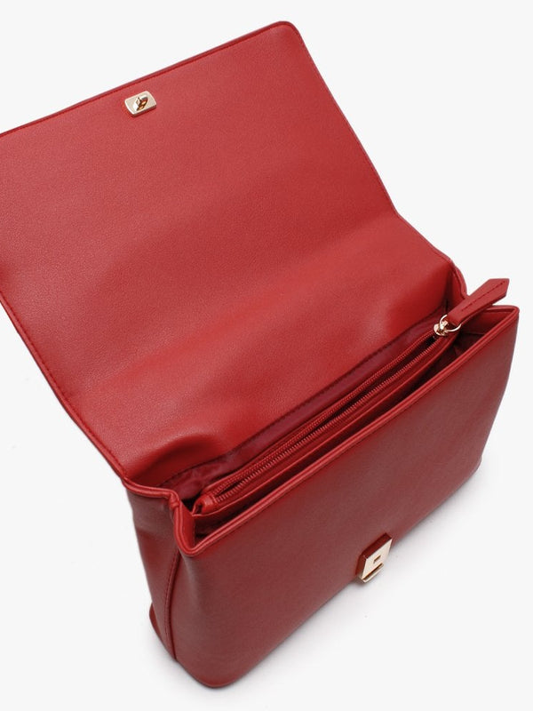 Jingle Red Foldover Cross-Body Bag