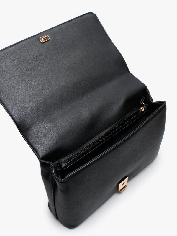 Jingle Black Foldover Cross-Body Bag