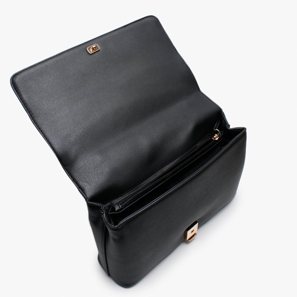 Jingle Black Foldover Cross-Body Bag
