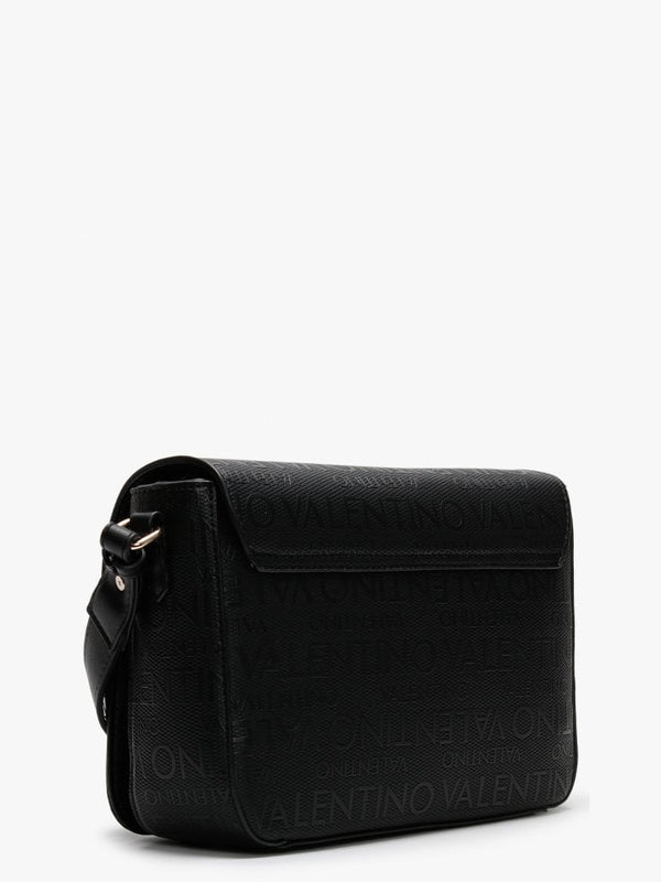 Dory Black Repeat Logo Cross-Body Bag