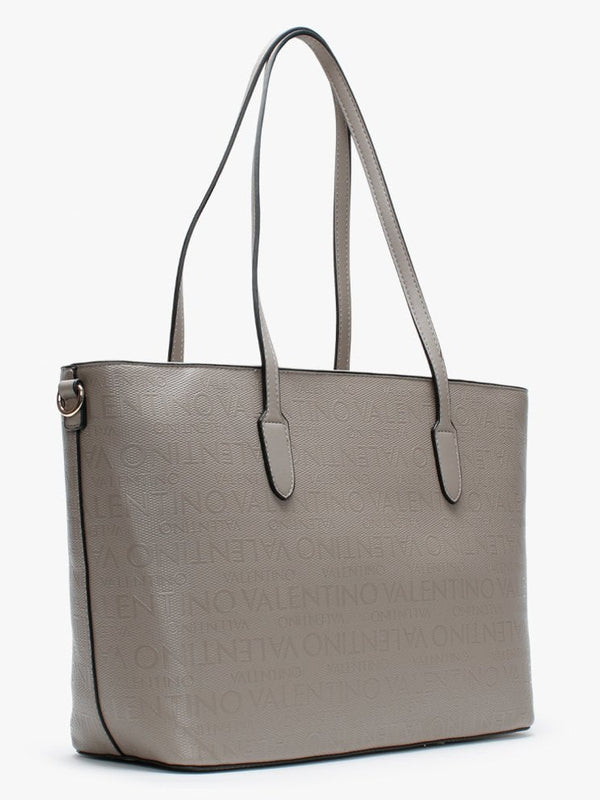Dory Taupe Repeat Logo Tote Bag