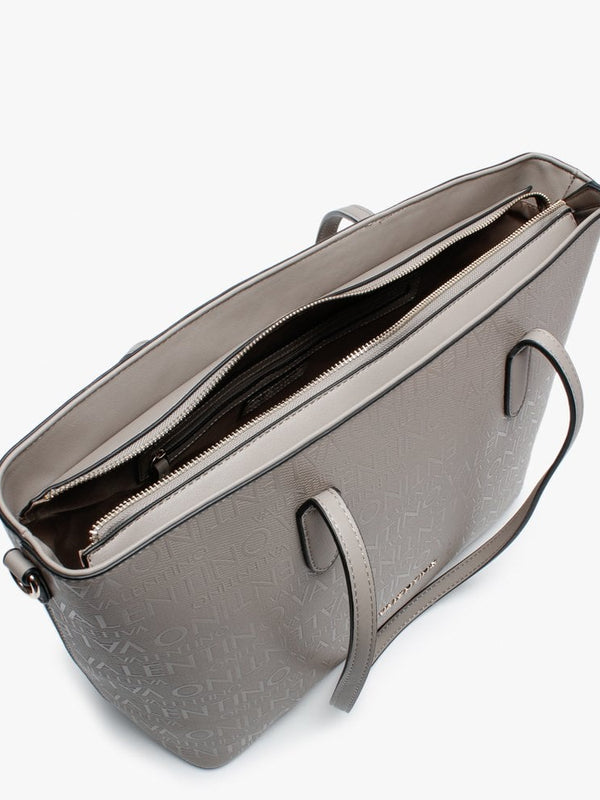 Dory Taupe Repeat Logo Tote Bag